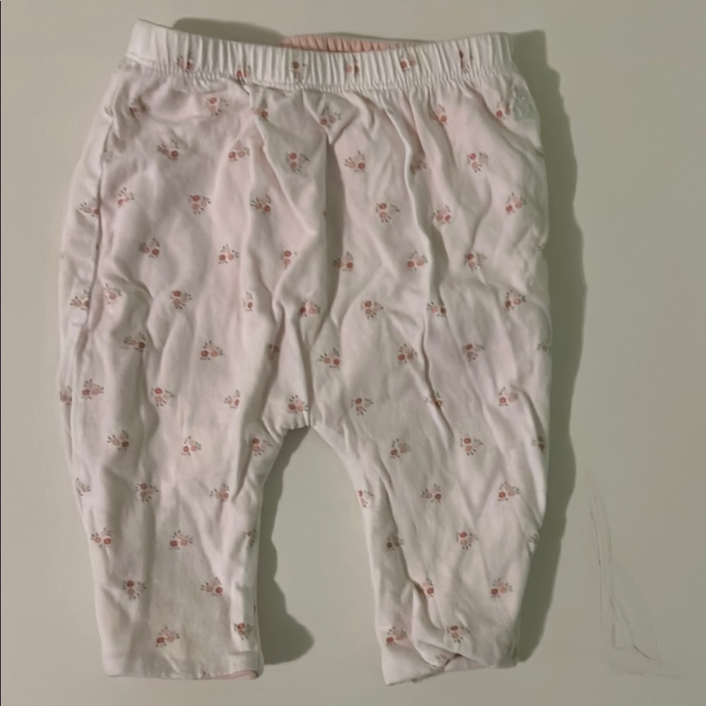 GAP Kids Floral Leggings - White and Pink